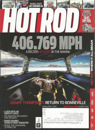 HOT ROD 2017 JAN - BONNEVILLE, CHAPARRAL 2E, DELAHAYE, THOMPSONs 400mph